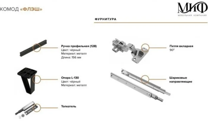 Комод Флэш Браш Мени Грин/Дуб Крафт (Крафт/Браш Мени Грин)