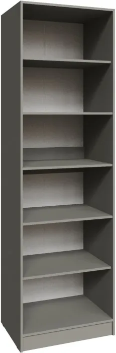 Шкаф Мадрид (0,7) с полками без зеркала, Мокко