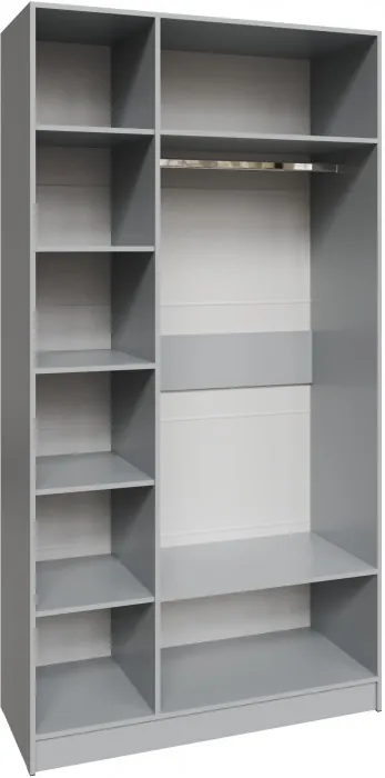 Шкаф Мадрид (1,2) без зеркала, Камень серый