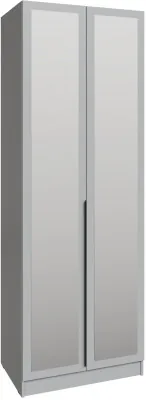 Шкаф Мадрид (0,8) с зеркалом, Камень серый