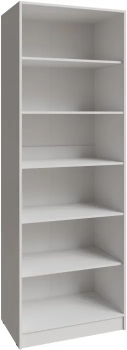 Шкаф Мадрид (0,8) с полками без зеркала, Белый/Ателье светлое