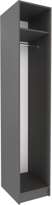 Шкаф-пенал ЯПП-1 Ямайка, Графит серый/Камень серый