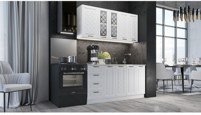 Кухня МДФ Агава 1600, Трюфель