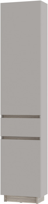 Шкаф стеллаж "Багира" ШК-16 Дуб смоки/Кашемир