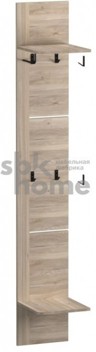 Полка угловая, Юта (338*352*2100) Дуб Мария