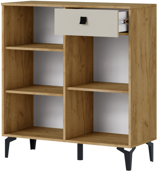 Модульная прихожая Милан, набор 1, Крафт золотой/Кашемир