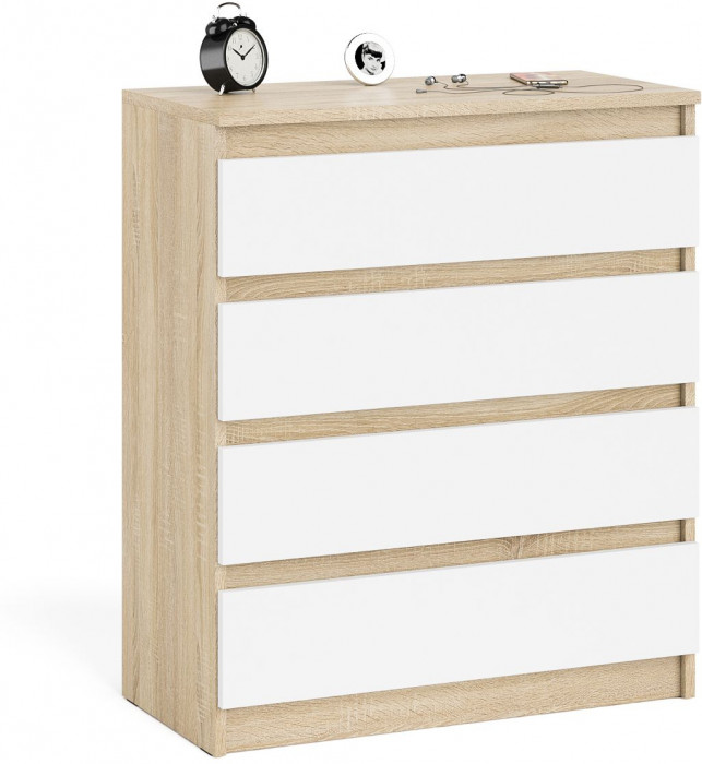 Мори Комод МК800.4, дуб сонома/белый
