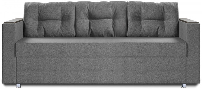 Диван-кровать Атлант2, еврокнижка, рогожка, 140х190, серый