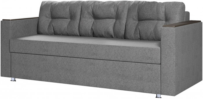 Диван-кровать Атлант2, еврокнижка, рогожка, 140х190, серый