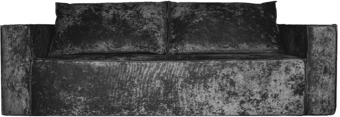 Диван-кровать Лофт Люкс Плюш, еврокнижка, независимый пружинный блок,140х195, черный