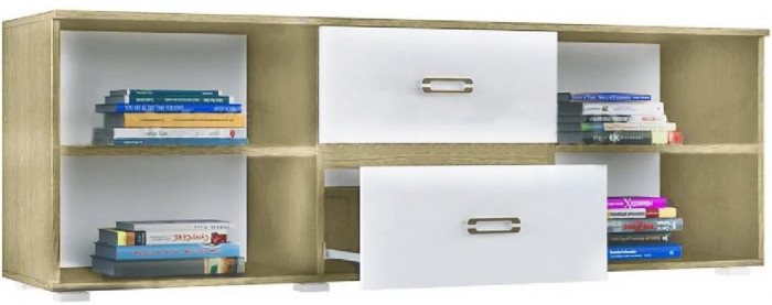 Ким Тумба ТВ (Сонома / Белый глянец)