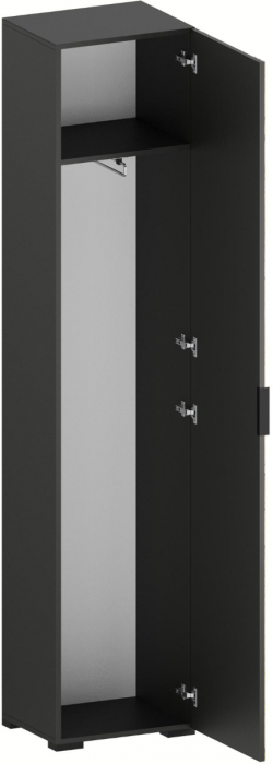 Модульная Прихожая Нао, набор №3, Графит/Графит, Дуб вотан, Simple 27