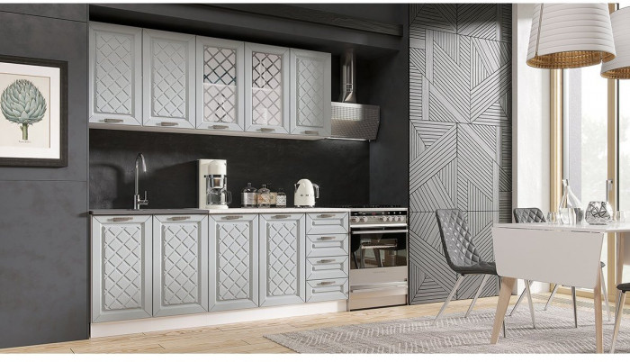 Кухня МДФ Агава 2000, Лиственница светлая