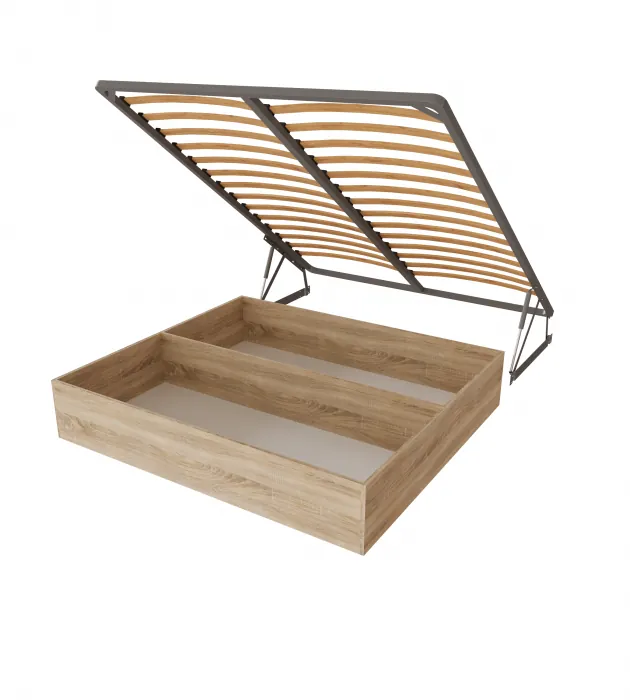 Октавия Кровать интерьерная 140 коричневый ромб, ПМ