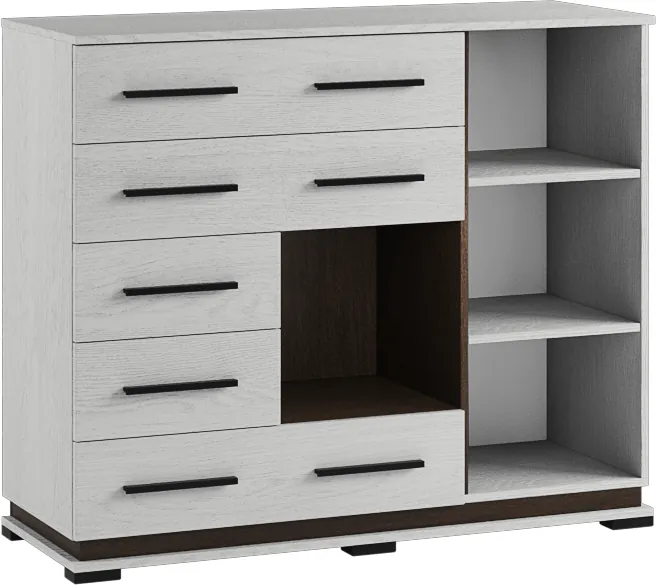 Модена Комод МК-2 ясень анкор светлый/венге