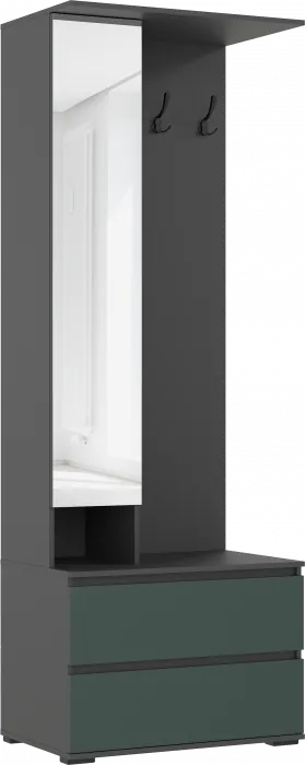 Норд Прихожая, композиция №3, Графит/Изумрудный