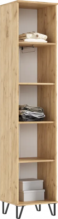 Флэш Прихожая, вариант №1, Браш графит/Дуб крафт