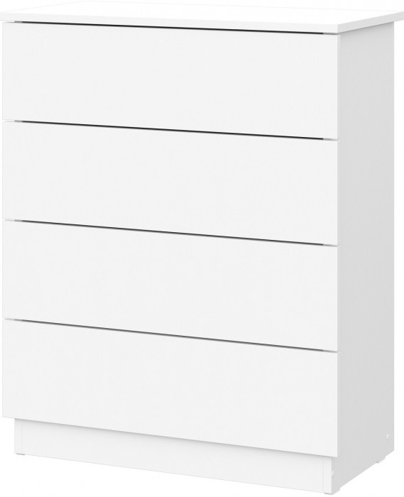 Комод КМ 1 (Серия 2) Белый текстурный