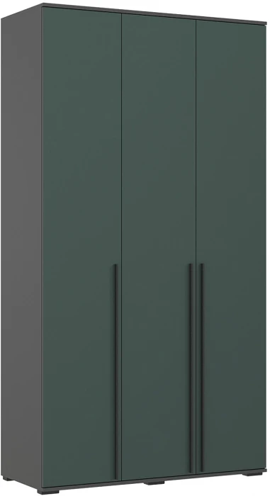 Норд Шкафы угловая композиция, Графит/Изумрудный