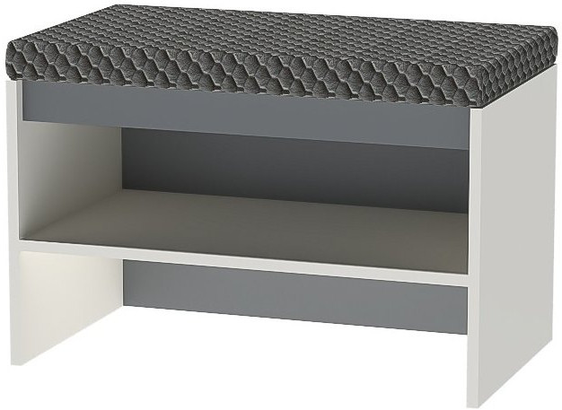 Модульная прихожая Иннэс 12 Набор 3 (Графит / Миндаль)