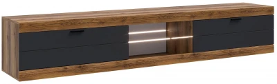 Прага Тумба ТВ макси Дуб Делано/Графит