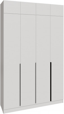 Шкаф 1,6 с антресолью Мадрид, Белый
