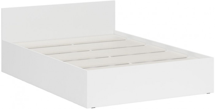 Стандарт Кровать 1400, цвет белый, ШхГхВ 143,5х203,5х70 см., сп.м. 1400х2000 мм., без матраса, основание есть