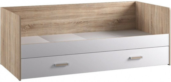 Модульная детская спальня Бланка, набор 3, Дуб сонома/Белый с фотопечатью