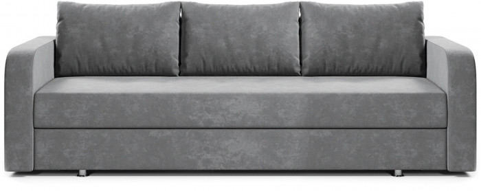 Диван-кровать Вектор, еврокнижка, велюр, 140х190, серый