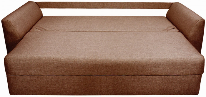 Диван-кровать Белфест 160х195, еврокнижка, рогожка, коричневый
