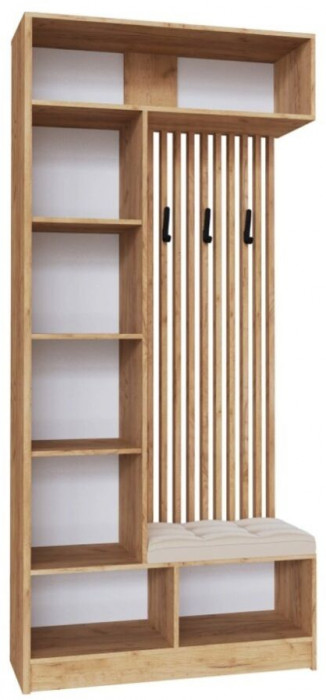 Руэлла Центральная секция дуб крафт золотой/белый