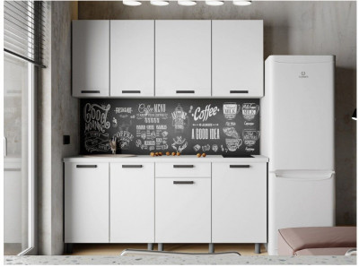 Кухонный гарнитур Осло 1,8м Карбон форфор