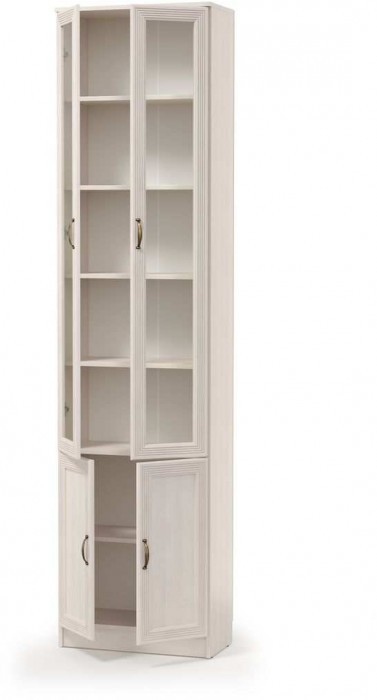 Шкаф комбинированный В-18 Оливия Вудлайн кремовый/Аруша Венге