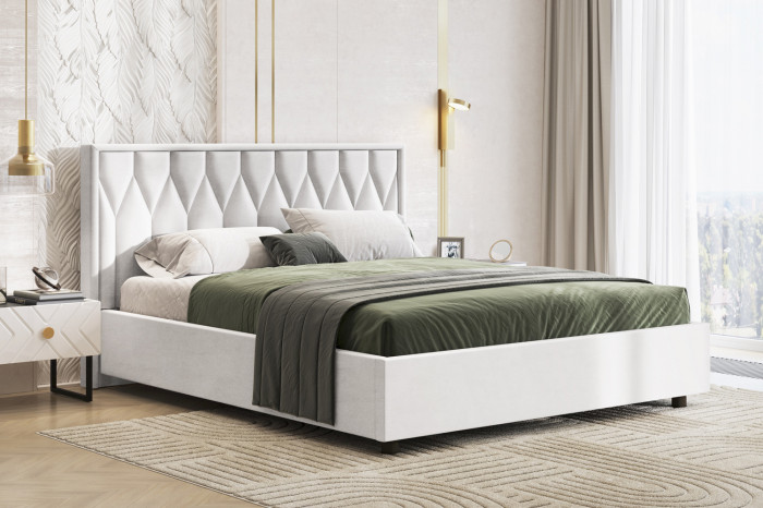 Кровать-10М с подъёмным основанием 1800 белая