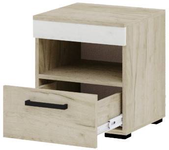 Модульная спальня "Адель", набор 2 - Крафт серый/Крафт белый