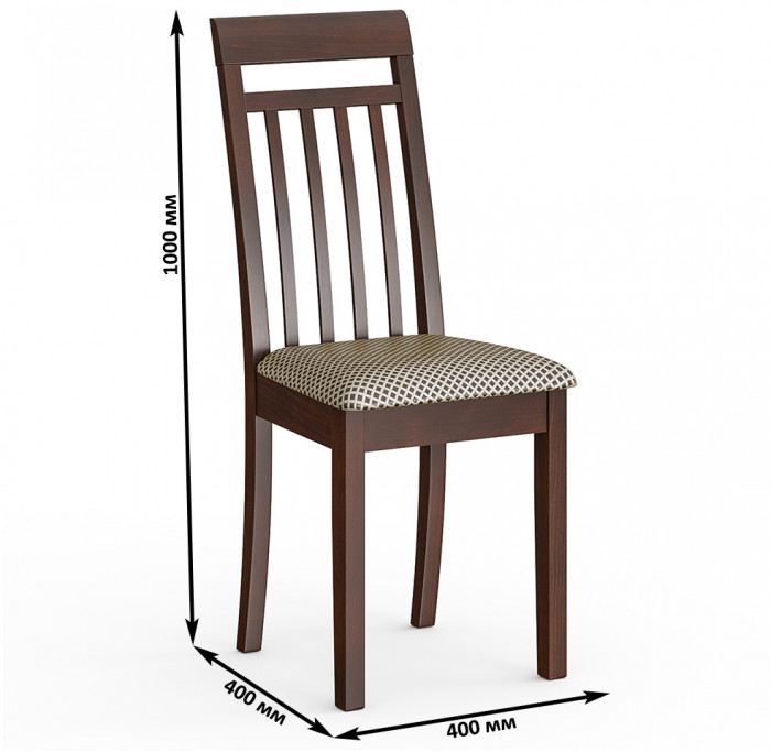 Три стула Мебель--24 Гольф-11 разборных, орех