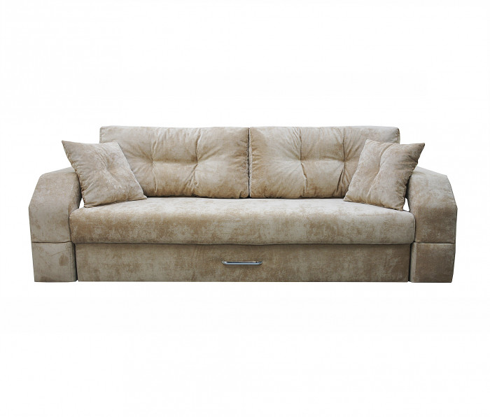 Диван-кровать Манчестер, еврокнижка, велюр, 150х195, бежевый