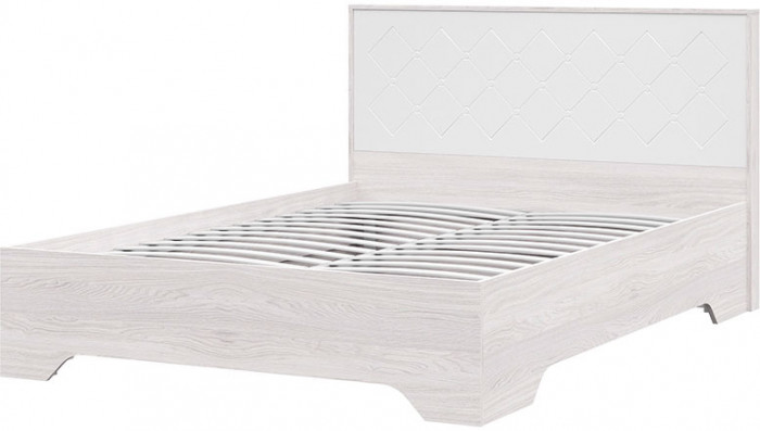 Кровать с ортопедом Сальма КР 023 (1482х970х2136) анкор/белый глянец