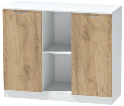 Комод №4 "Иннэс-7", Белый/Крафт золотой