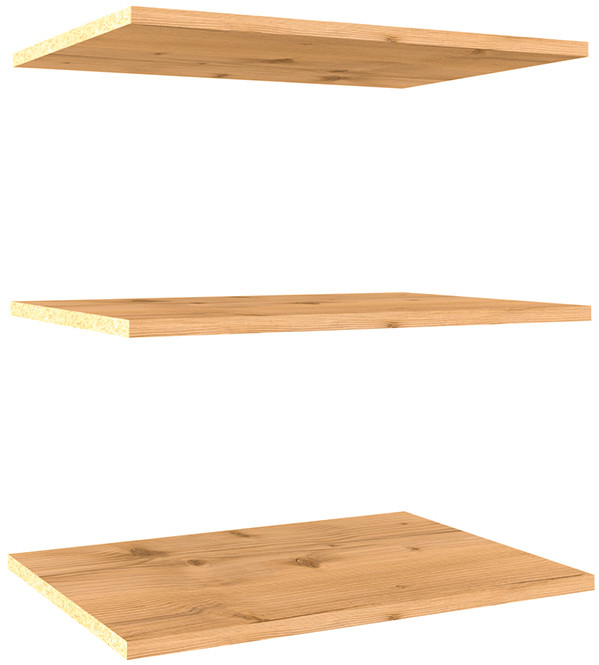 Полки Crown 19, Графит, Дуб золотистый