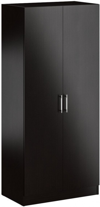 Кровать 0800 + Шкаф 2-х створчатый Стандарт, цвет венге, ШхГхВ 83,5х203,5х70 + 90х52х200 см., сп.м. 800х2000 мм., без матраса, основание есть