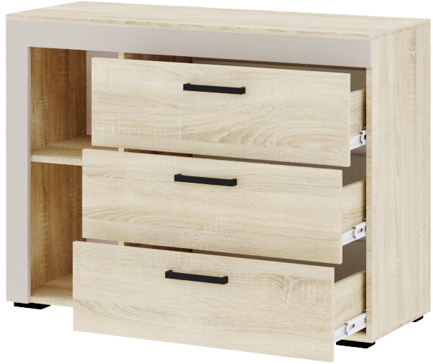 Модульная спальня "Адель" - Дуб сонома/Кашемир