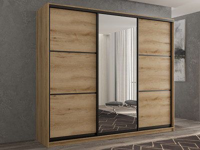 Шкаф-купе Кааппи 2 Эвок Прибрежный 240х60х230 см