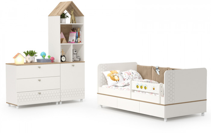 Эйп Детская № 3, белый/дуб белый