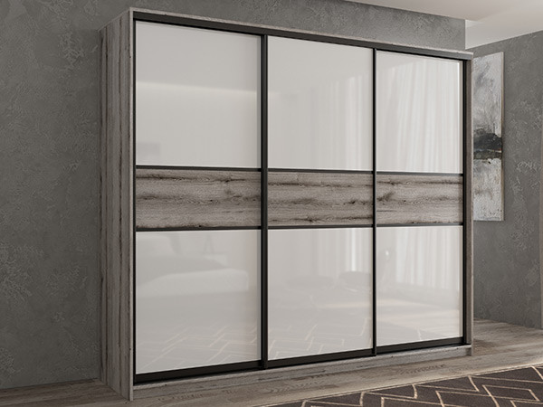 Шкаф-купе Кааппи 11 Эвок Окаменелый 190х45х230 см