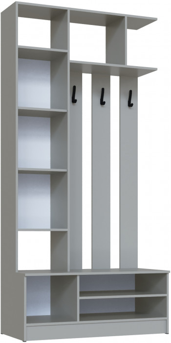 Набор мебели для прихожей "Мадрид", Серый камень