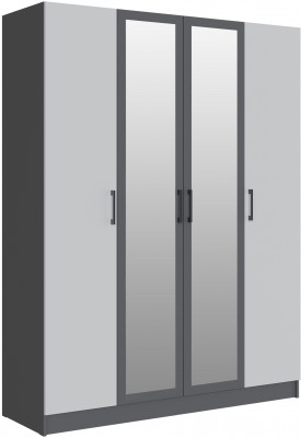 Шкаф Вегас 1600, Графит серый/Камень серый