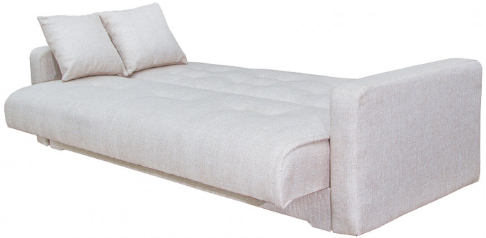 Раскладной диван-кровать, прямой, книжка, цвет бежевый, рогожка, Лондон 120х190