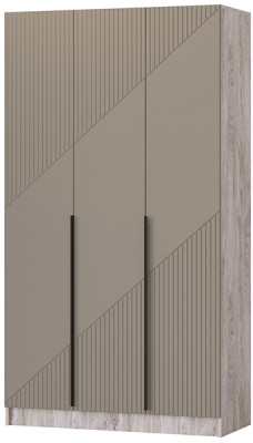 Шкаф Авис 1,2, Дуб эндгрейн/Крема