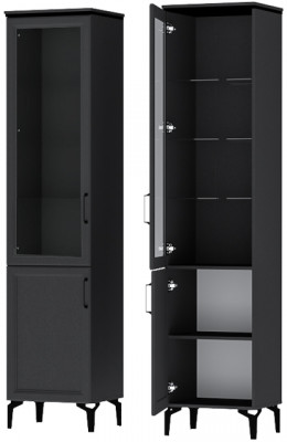 Шарм Шкаф Шк-1 Антрацит/Рамка/Стекло